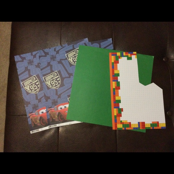 ? Other - Cars & Lego scrapbook paper